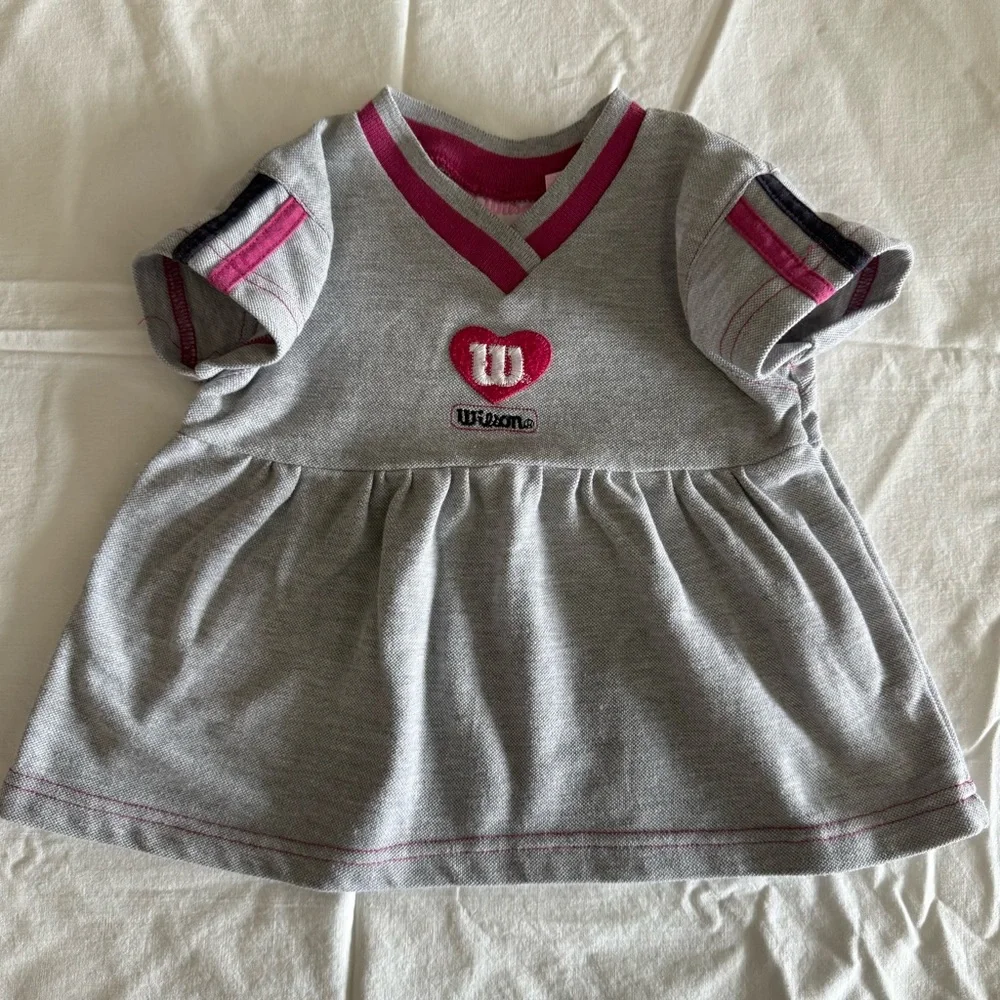 Y2K Wilson Pink and Gray Baby Girl Shorts Srt Size 18 Mo